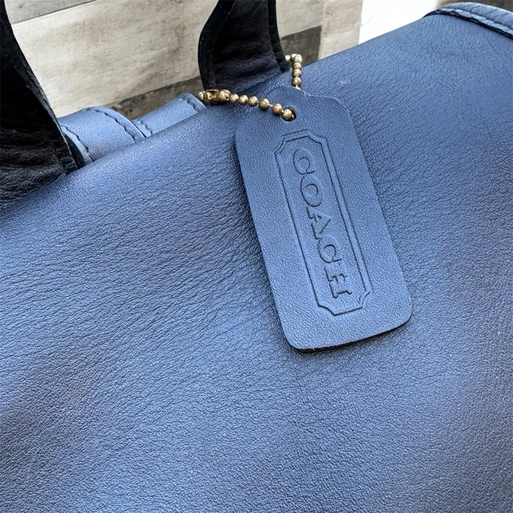 VTG Coach Day Pack Daypack Backpack #9791 in Black Leather - Picture 5 of 6